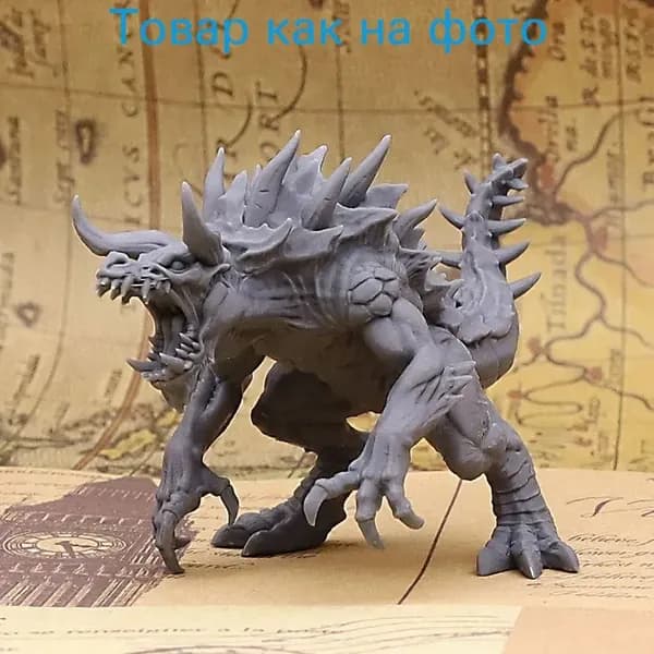 Миниатюра из смолы "Гигантский монстр Абиссуса" в стиле Dungeons & Dragons (D&D)
