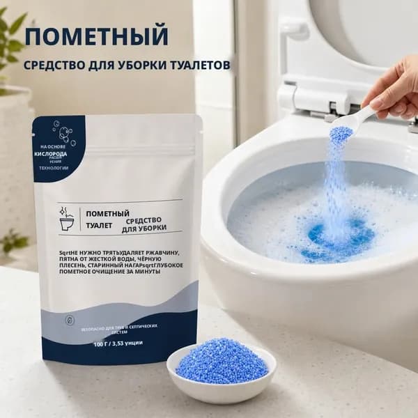 Чистящее средство для ванны, Антиналет, от ржавчины для унитаза ,100 г