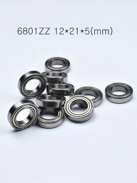 6801ZZ 12*21*5 (мм) 10 шт. Металлические герметичные подшипники из хромированной стали Подшипники