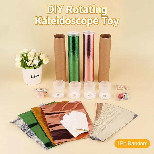 (Набор случайных цветов) набор игрушек для калейдоскопа DIY