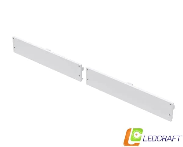 Заглушки 2 шт для профиля LC-LP27140M135 пластиковые серые