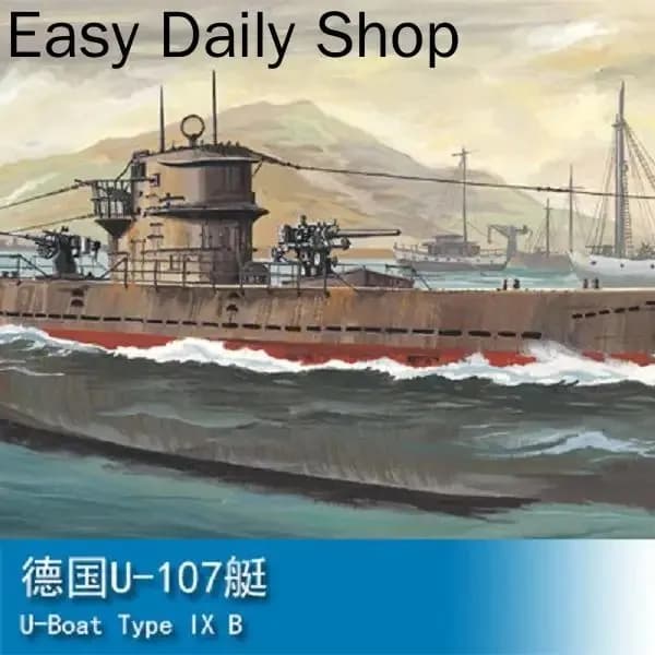 HOBBYBOSS 80914 1/200 Модельный комплект немецкой подводной лодки типа IX B с мотором Корабль