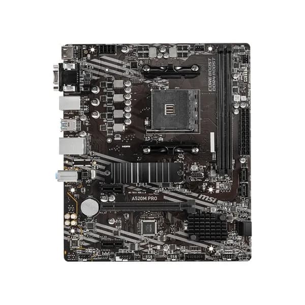 Материнская плата MSI A520M PRO (AM4/A520/2xDDR4/mATX/RAID/HDMI, DP, VGA) (A520M PRO)