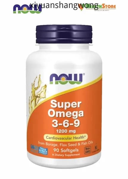 NOW Super Omega 3-6-9 Fish Oil 90 софтгелевых капсул, Нау Супер Омега 3-6-9 1200 мг