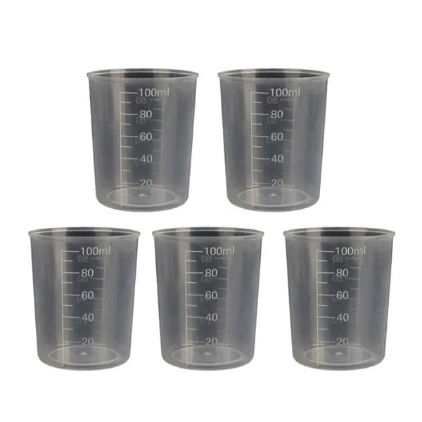 Набор из 5 мерных стаканов, 100ml