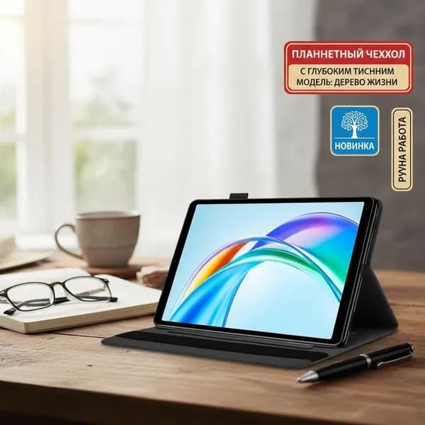 Чехол премиальный для планшета Honor Pad X7 8.7" Защитная оболочка с рисунком Древа жизни