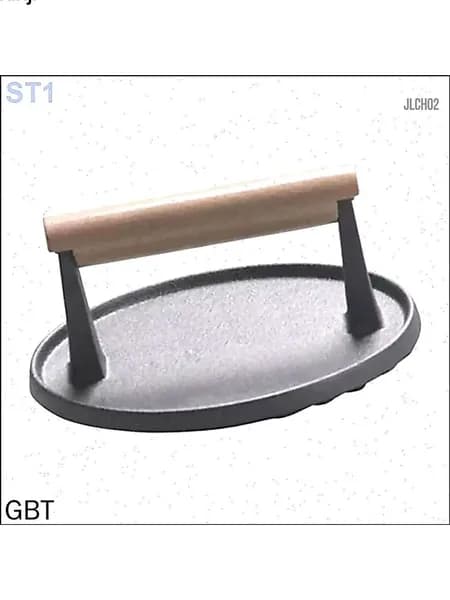 Чугунный гриль-пресс 17,5x8см