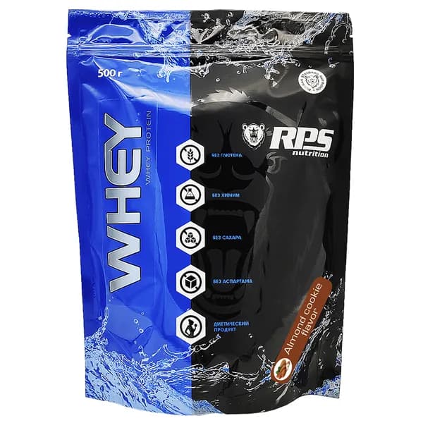 RPS Nutrition Whey Protein - 500 грамм, миндальное печенье (16 порций)