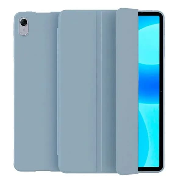 Чехол для планшета Huawei MatePad 11.5 2025/ 2023 дюйма (BTK-W09/AL09), из мягкого силикона, трансформируется в подставку (дымчато-фиолетовый)