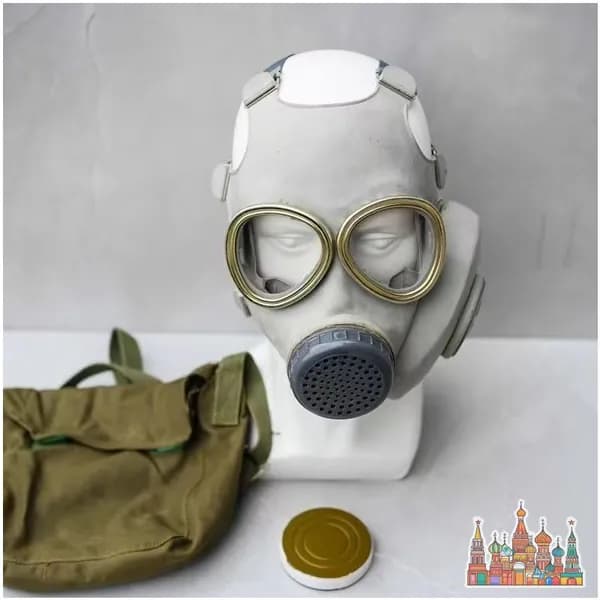 Купить ретро противогаз 65 типа - советский стиль, винтажный военный аксессуар Случайный размер