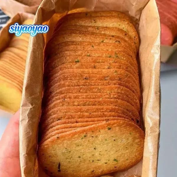 Солёные хрустящие печенья с морской водорослью