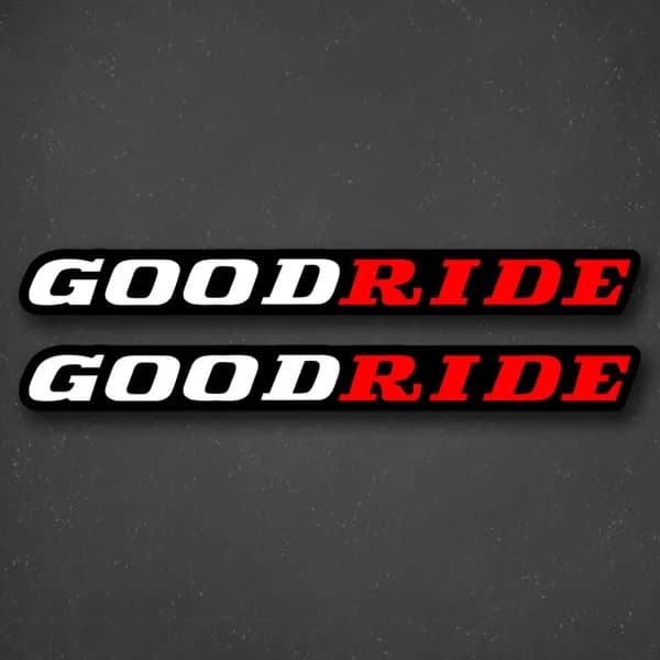 Наклейка на авто "Надпись - goodride" 24x2 см