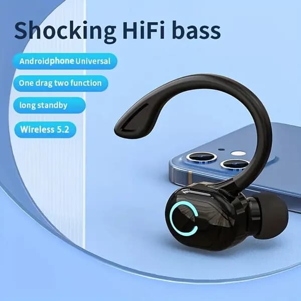 Наушники беспроводные с микрофоном 1More Aero, Bluetooth, USB Type-C, черный