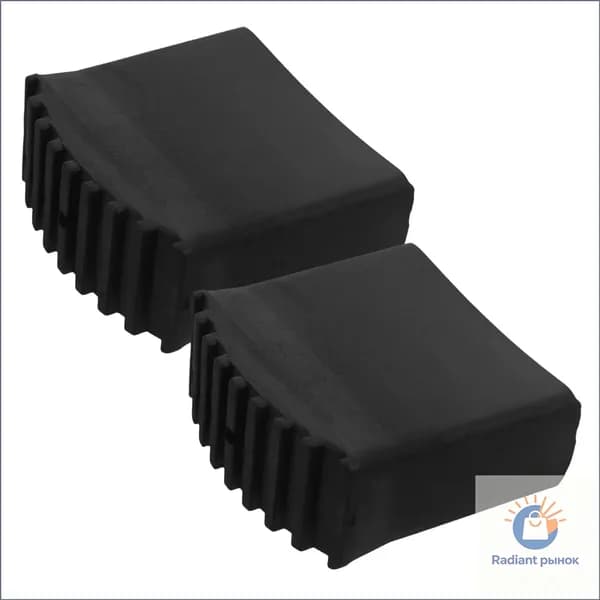 Черные Накладки На Ноги Лестницы 2шт Антипролежные Размер 7x7x3 1см