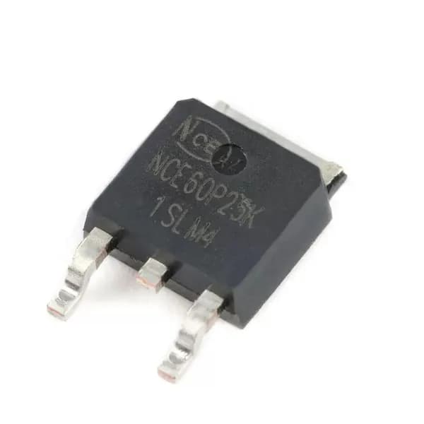 10 шт. NCE60P25K, MOSFET транзистор, 60V/25A, TO-252(DPAK), P-канальный