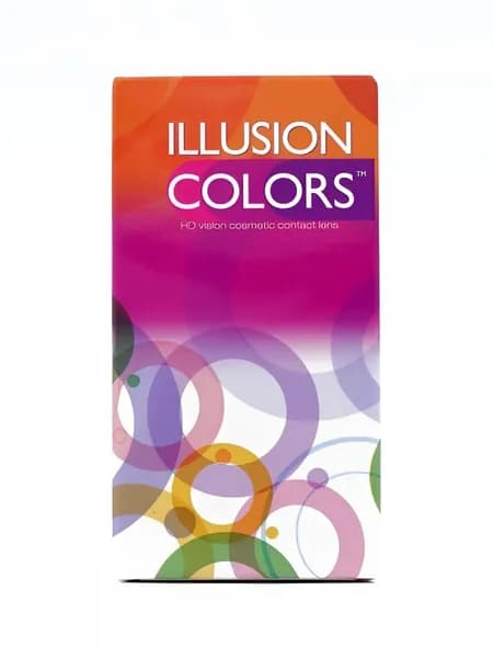 Цветные контактные линзы Illusion Colors Elegance, 2 шт. R: 8.6, D: -0,50 Цвет: Violet