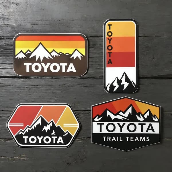 Винтажные горные наклейки Тойота для Такома Тундра 4х4 4WD SR5 4Runner