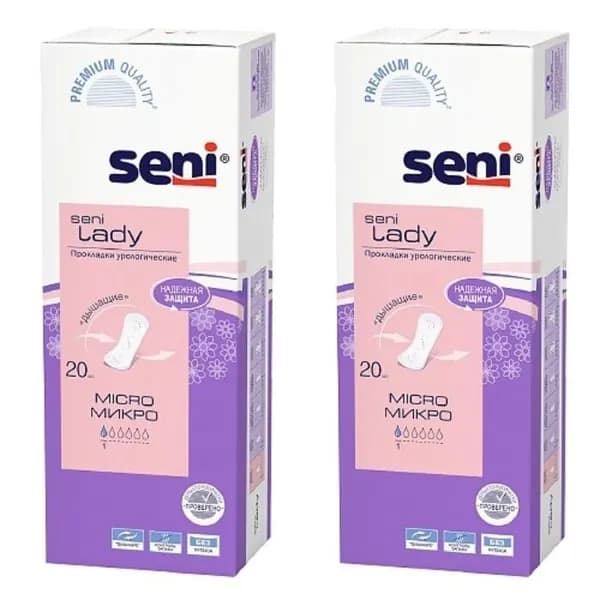 Seni Урологические прокладки Lady Micro, 20 шт, 2 уп.