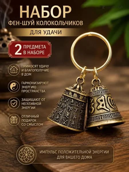 2 штука, Латунная ретро-мантра из шести символов, священное писание, сутра сердца, старинный колокольчик, подвеска, используется для фэн-шуй и удачи