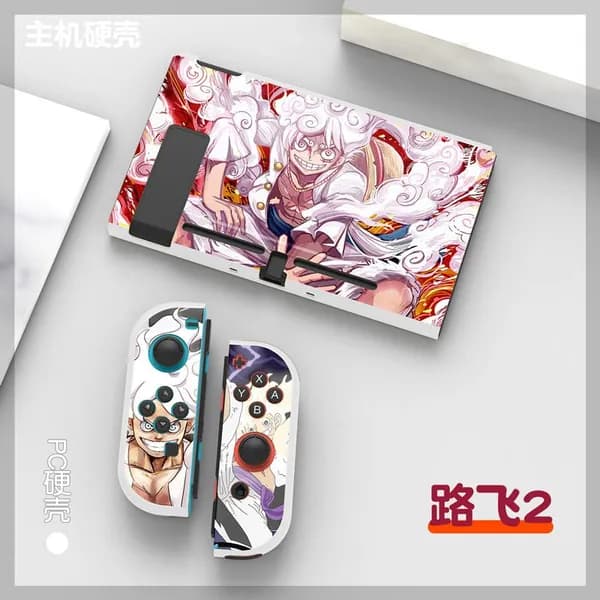 Чехол для Switch OLED One Piece с жестким корпусом, окрашенный узор, защитный , разделенный жесткий корпус