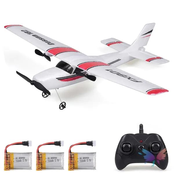 FX801 Самолет Cessna 182 2.4GHz 2CH РК с 3 аккумуляторами для детей