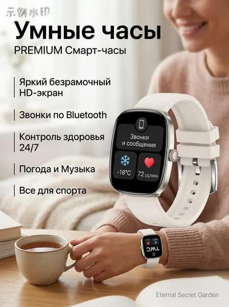Смарт-часы, 40mm, Может говорить, может измерять частоту сердечных сокращений, уровень кислорода в крови, уровень кислорода в крови, следить за состоянием здоровья при физических нагрузках，розовый