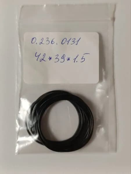 0.236.0131 Кольца уплотнительные 42*39*1.5 O-RING резиновые, 10шт