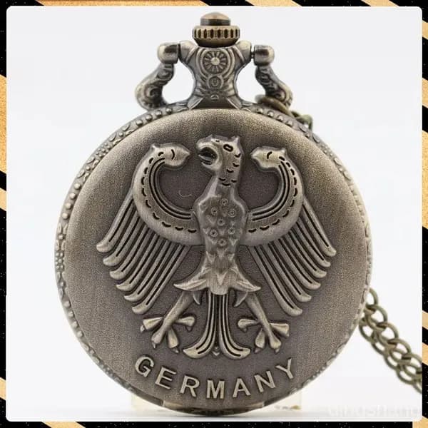Карманные часы с орлом Replica Antique Flip (винтажные, в стиле ретро, подарок из Германии)