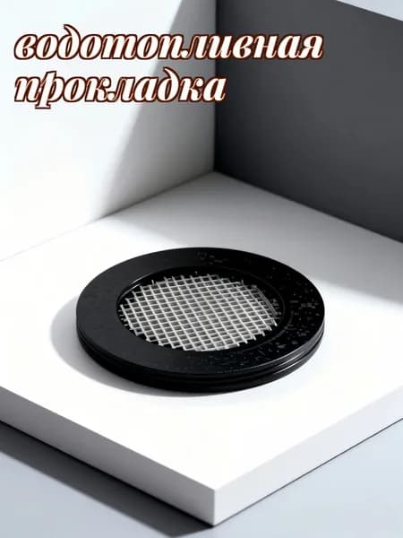 Фильтры с резиновыми прокладками для душевых шлангов и головок, черные, 4 комплекта