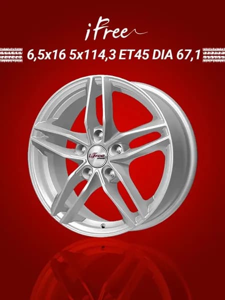 iFree Moskva Колесный диск Литой 16x6.5" PCD5х114.3 ET45 D67.1