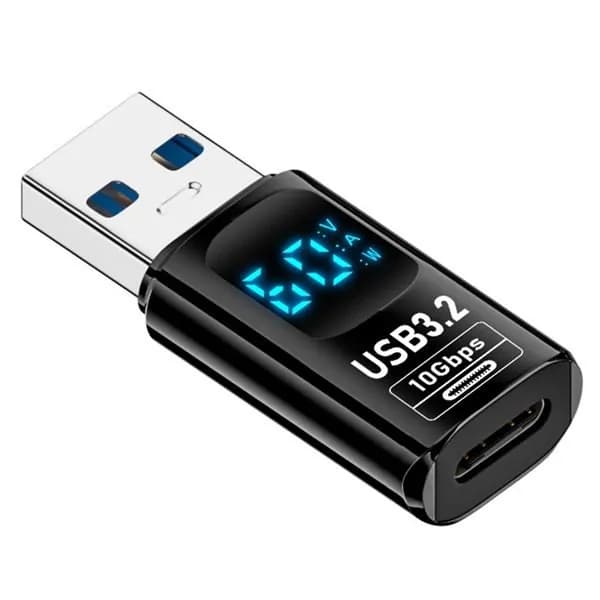 1 Шт. Цифровой Светодиодный Дисплей USB 3.2 Адаптер 10 Гбит/С 36-60 Вт A