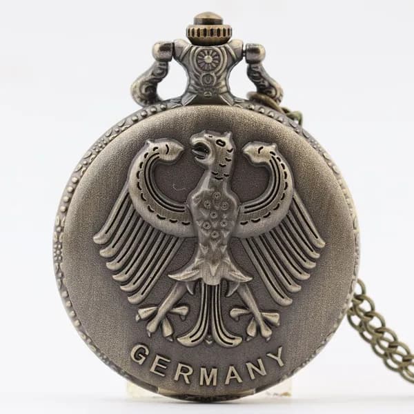Карманные часы с орлом Replica Antique Flip (винтажные, в стиле ретро, подарок из Германии)