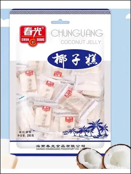 Хайнань специальности Chunguang кокосового пирога конфеты 200г