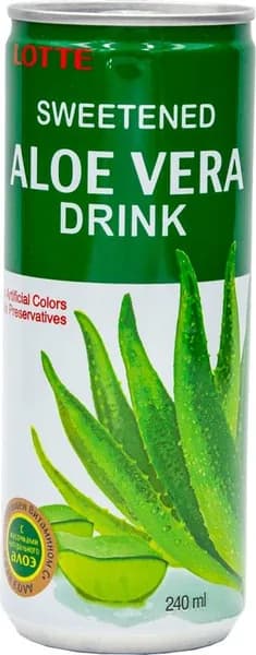 Напиток сокосодержащий Lotte Aloe Vera негазированный с мякостью алоэ, 240 мл