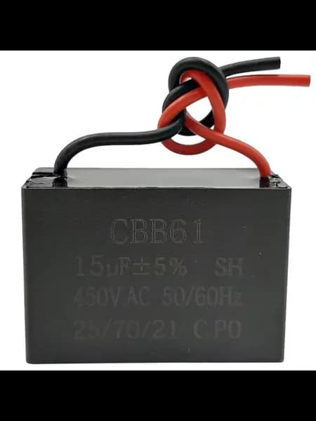 Пусковой конденсатор CBB61 15мкф, 450В гибкие выводы