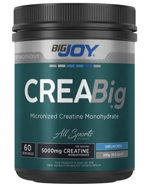 Bigjoy Sports Креатин Creabig Креатин 60 порций 300 г Неароматизированный моногидрат 100% микронизированный