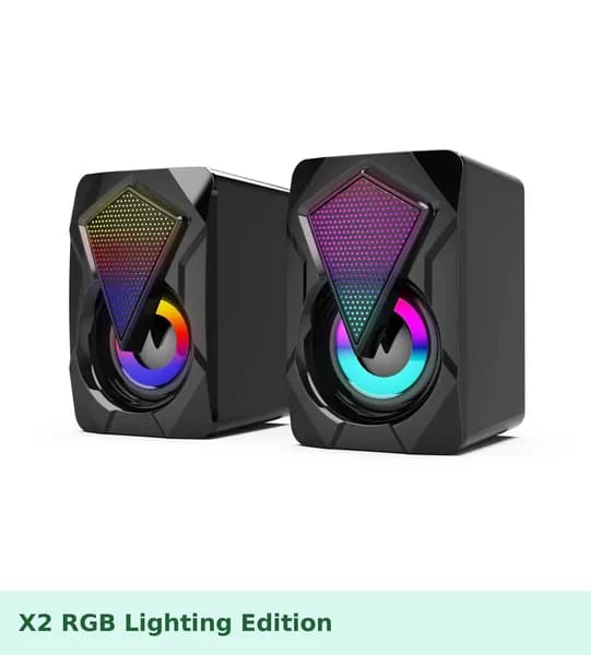 Компьютерные колонки X9 для ПК и ноутбука, USB-питание, компактные стерео-динамики