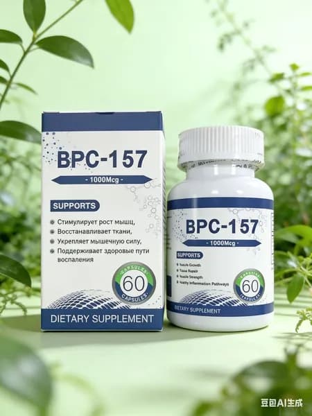 Капсулы с пептидом BPC-157, новым защитным соединением без ГМО, безглютеновой добавкой для восстановления мышц и тренировок, 60 капсул