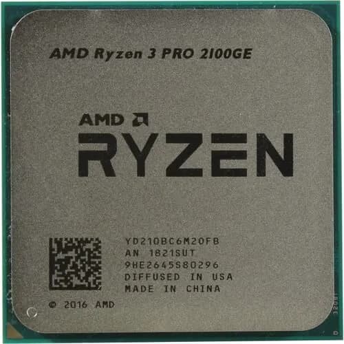 AMD Процессор Процессор CPU AMD Ryzen 3 PRO 2100GE (YD210BC6) 3.2 GHz/2core/SVGA RADEON Vega 3/35W Socket AM4 OEM (без кулера)