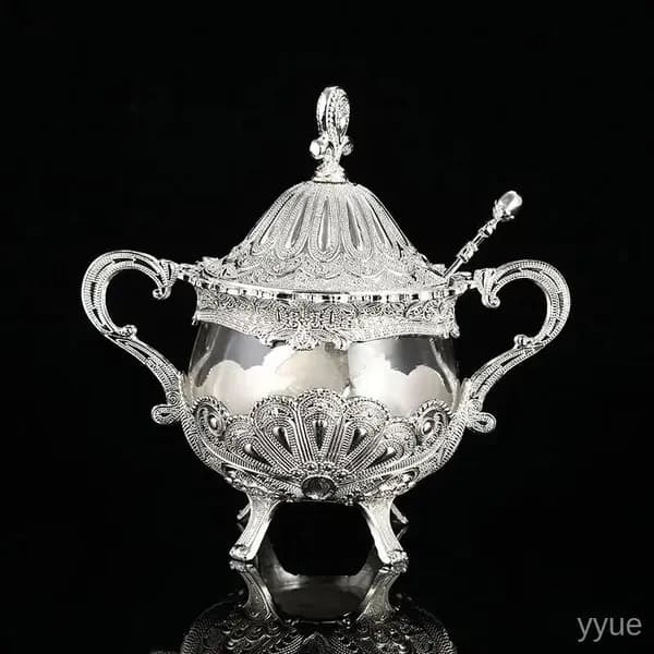 Банка для специй - Винтажная банка из металла и стекла для кухни