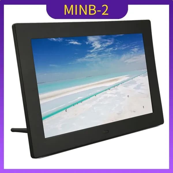 10 Inch Digital Photo Frame, Поддерживает мультимедийный контент и дистанционное управление, для улучшения интерьера Черный американский стандарт