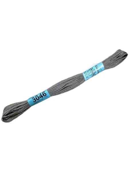 Нитки мулине для вышивания ГАММА/ GAMMA, 8 м, №3046