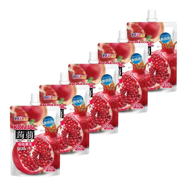 Желе конняку со вкусом граната Blike, 160 г х 5 шт
