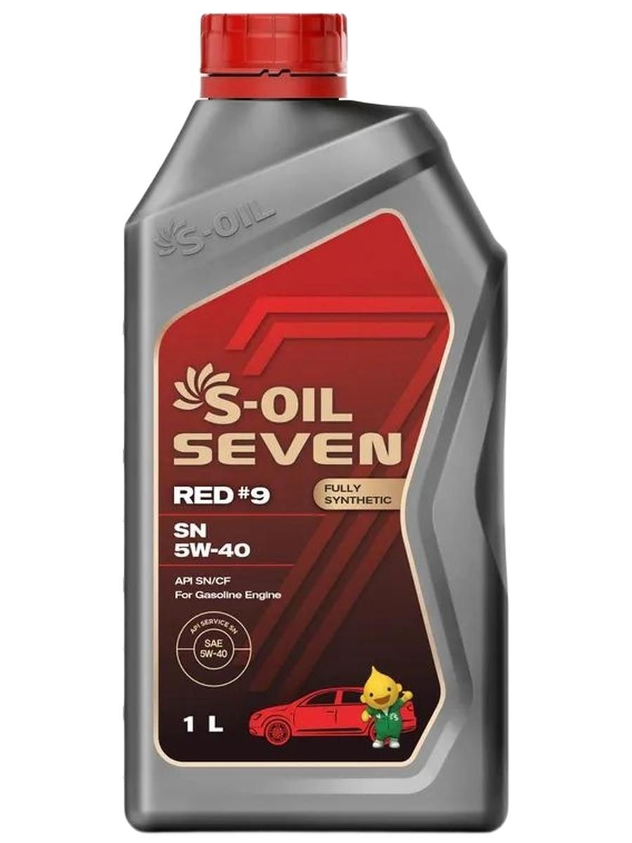 S-OIL SEVEN RED #9 SN 5W-40 Масло моторное, Синтетическое, 1 л