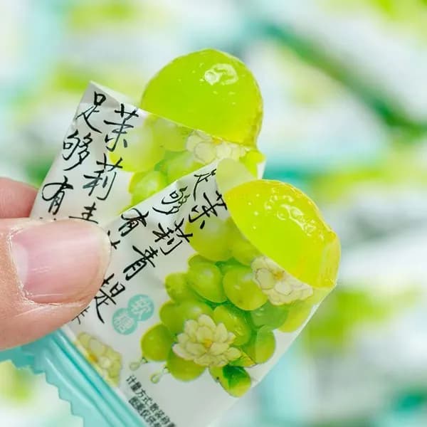 Мятные жевательные конфеты с жидкой начинкой, освежающие для горла