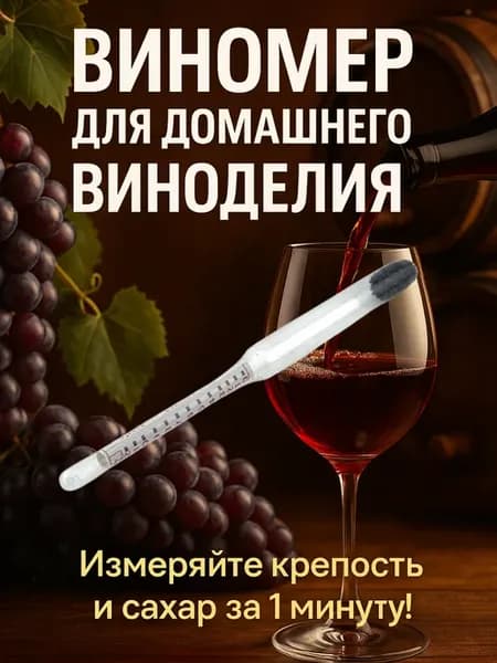 Ареометр виномер для вина сахаромер прибор для виноделия