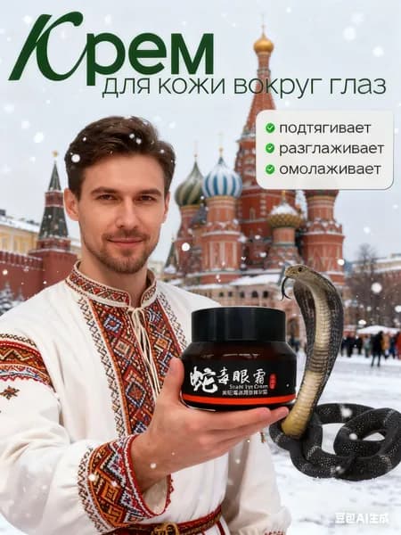 Корейский крем для кожи вокруг глаз; антивозрастной против морщин, отеков, темных кругов под глазами; корейская косметика для лица
