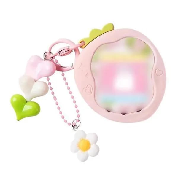 Силиконовый чехол для Tamagotchi Uni, защитный кейс для тамагочи "Фрукты" (Клубника, Яблоко)