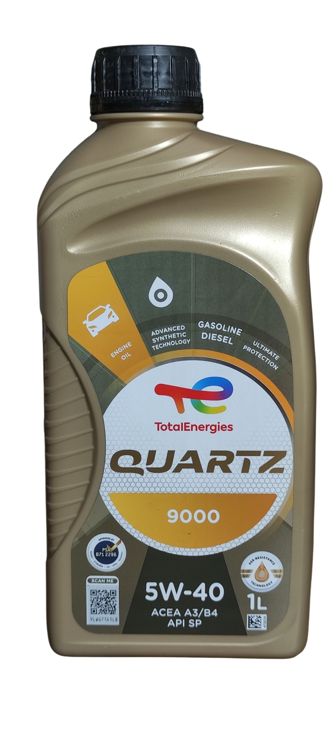 Total QUARTZ 9000 5W-40 Масло моторное, Синтетическое, 1 л