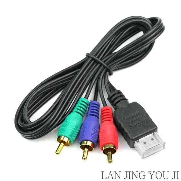 1 м HDMI-совместимый с RCA видео-аудиокабель 1080P 3 AV-шнур-адаптер-конвертер для HDTV-телевизора DV DVD-ноутбука